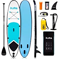 DAMA - Tabla de Surf de Remo Inflable (3057610) con Aleta- Bolsa de Transporte- Pala- Bomba de Mano- Correa- Kit de…